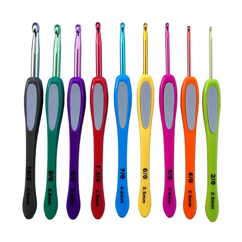 Crochet Hook Set - 1. 부드러운 그립감의 크로셰 바늘 세트,