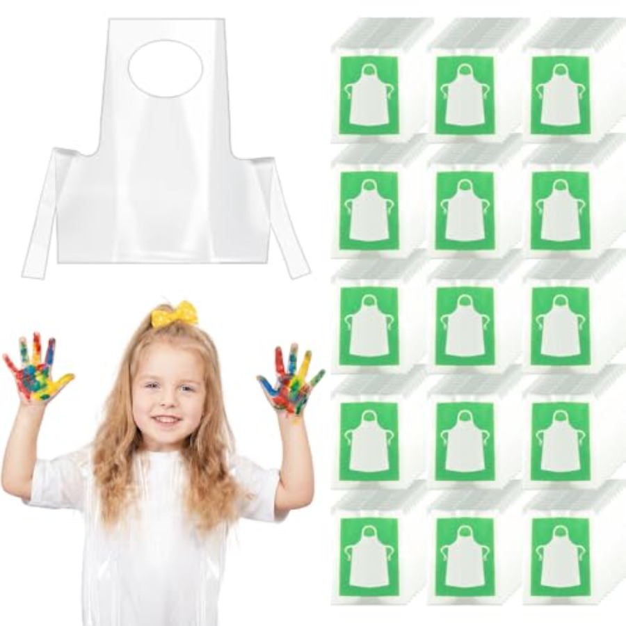 Art Craft Toddlers - HKACSTHI 일회용 앞치마, 스목 플라스틱 유아용