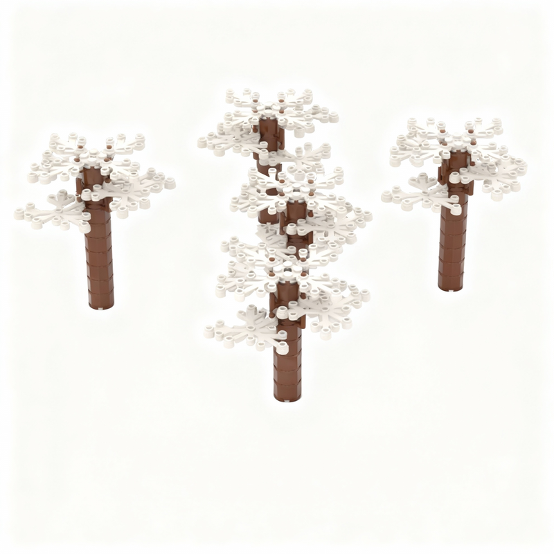Art Craft Winter - 105pcs MOC 크리에이터 겨울 숲 모델