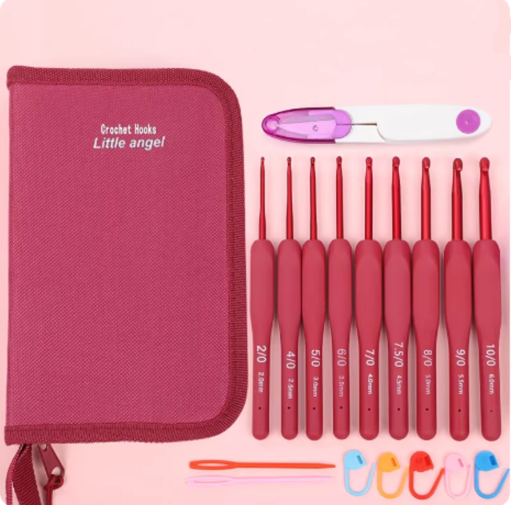소프트 핸들 크로셰 훅 뜨개질 도구 세트 손뜨개 가방  - Crochet Hook Set 리뷰 및 가격