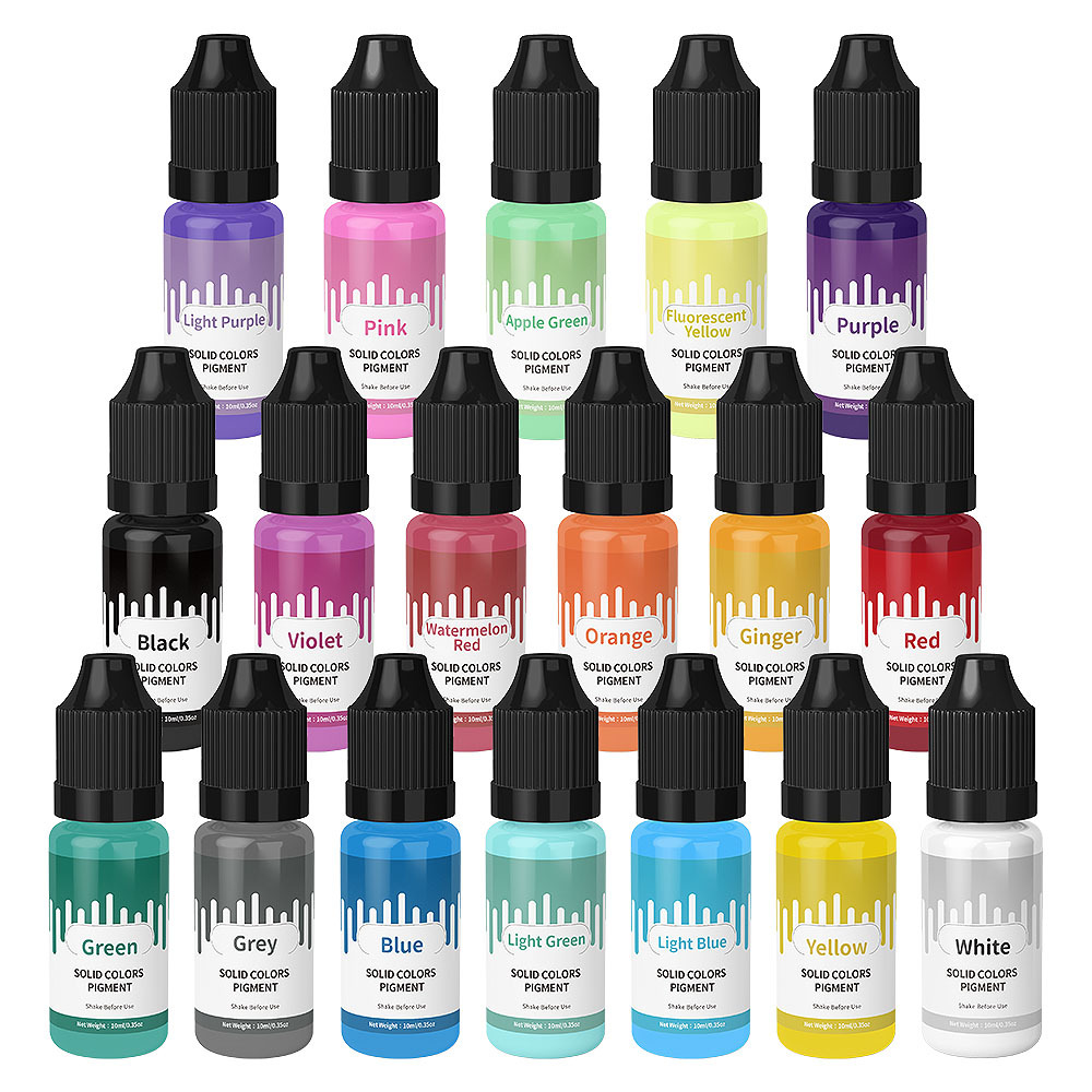 18 색상 10ml 마카롱 솔리드 파스텔 컬러 수지 안 - Resin Pigment Powder 리뷰 및 가격