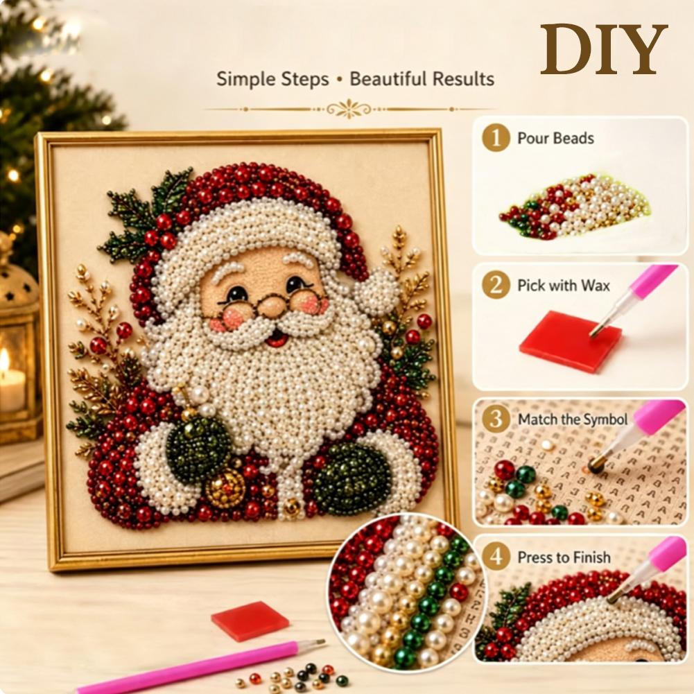 크리스마스 산타클로스 진주 아트 DIY 키트 액자형 비 - Art Craft For Christmas 리뷰 및 가격