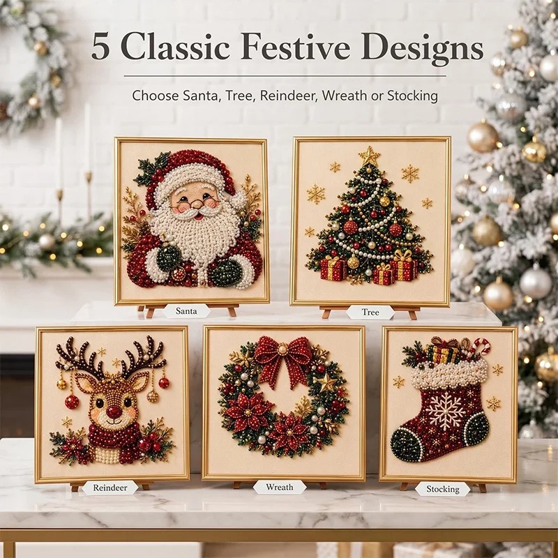 크리스마스 진주 다이아몬드 페인팅 아트 세트(프레임 포 - Art Craft For Christmas 리뷰 및 가격
