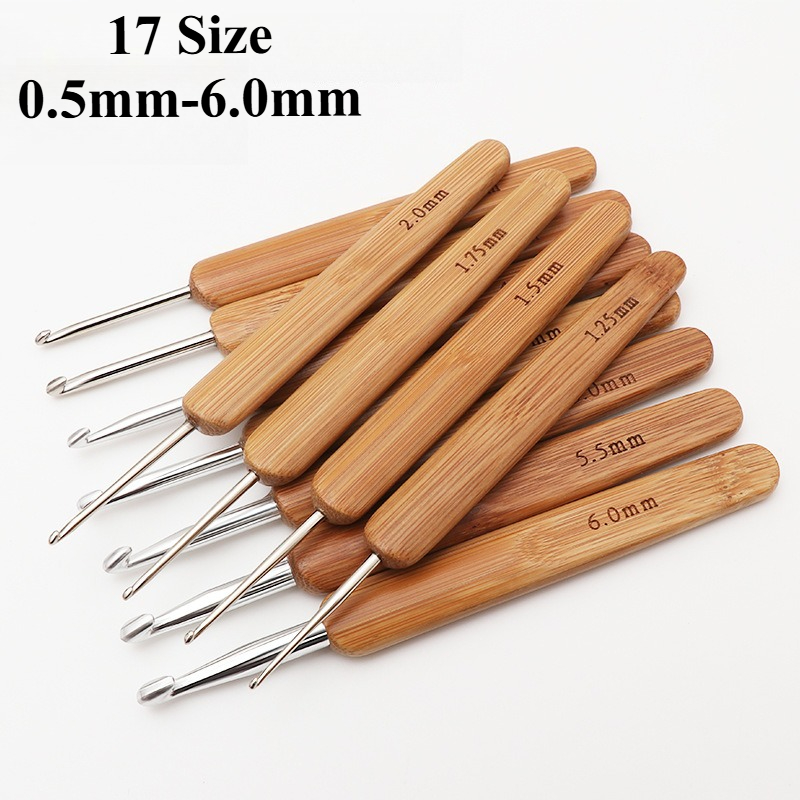 1개 대나무 크로셰 바늘 손잡이 인체공학적 0.5mm- - Crochet Hook Set 리뷰 및 가격