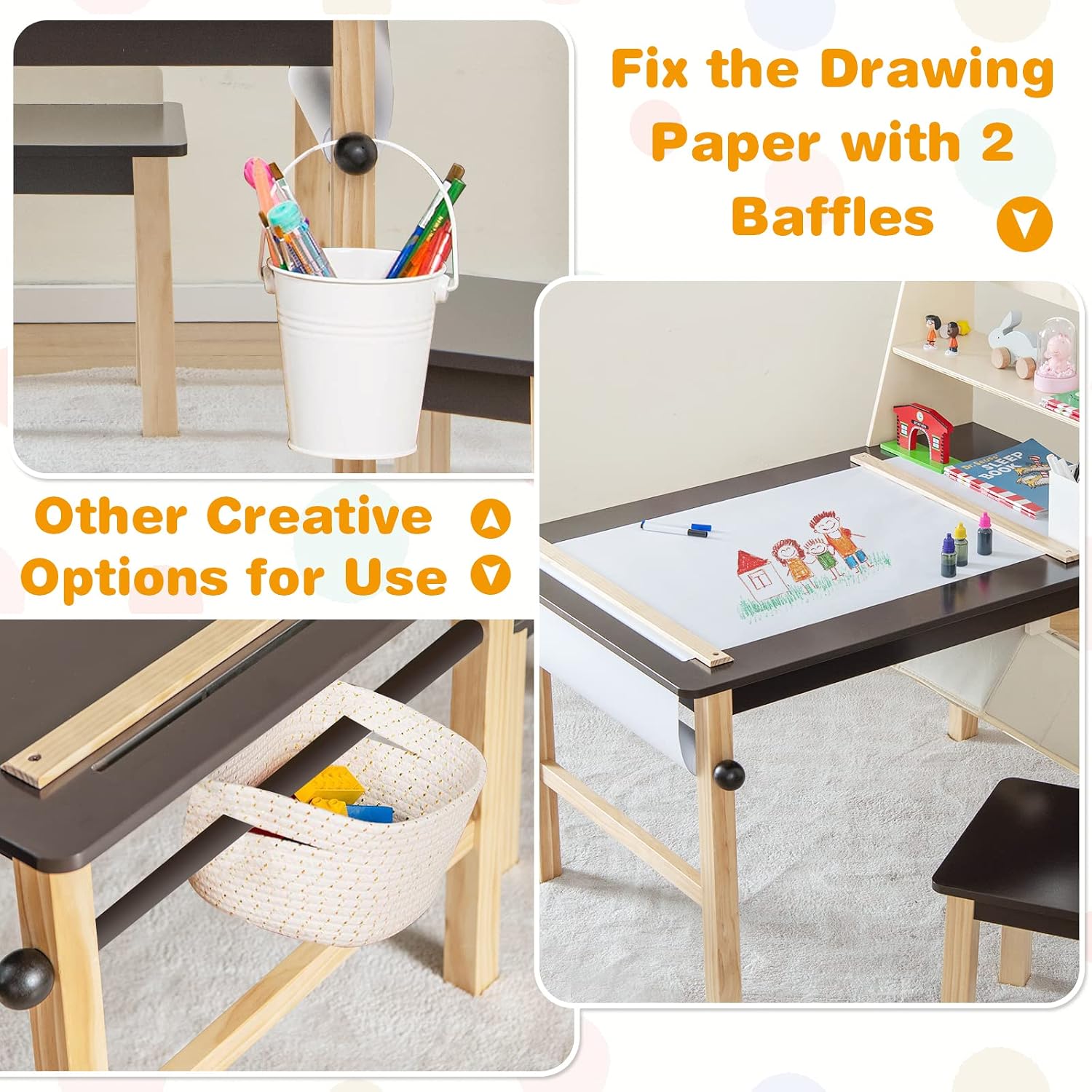 어린이용 미술 테이블 및 의자 세트, 나무 재질 활동  - Art Craft Toddlers 리뷰 및 가격