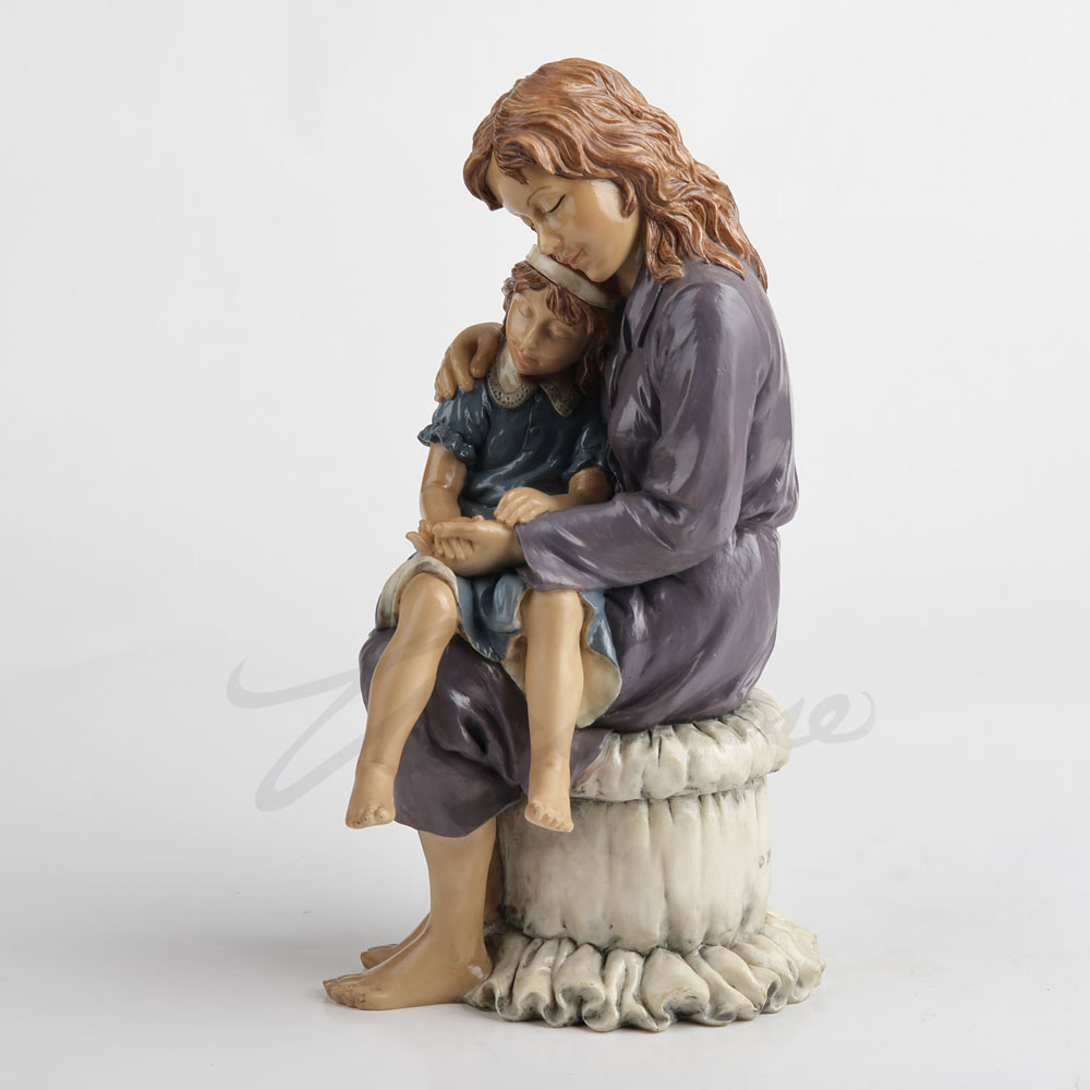 레진 소재의 엄마와 딸 포옹하는 모습 조각상, 따뜻한  - Art Craft Mother'S Day 리뷰 및 가격