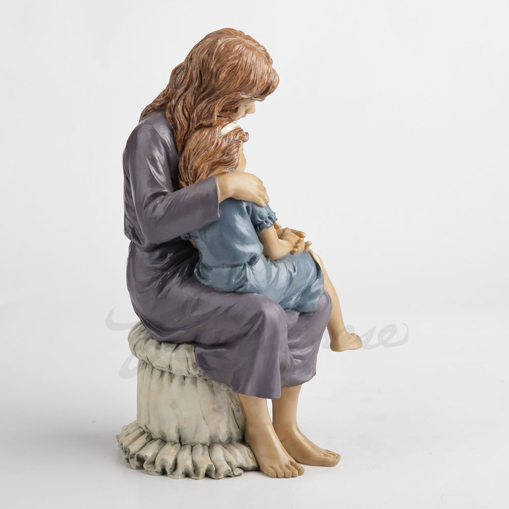 레진 소재의 엄마와 딸 포옹하는 모습 조각상, 따뜻한  - Art Craft Mother'S Day 리뷰 및 가격