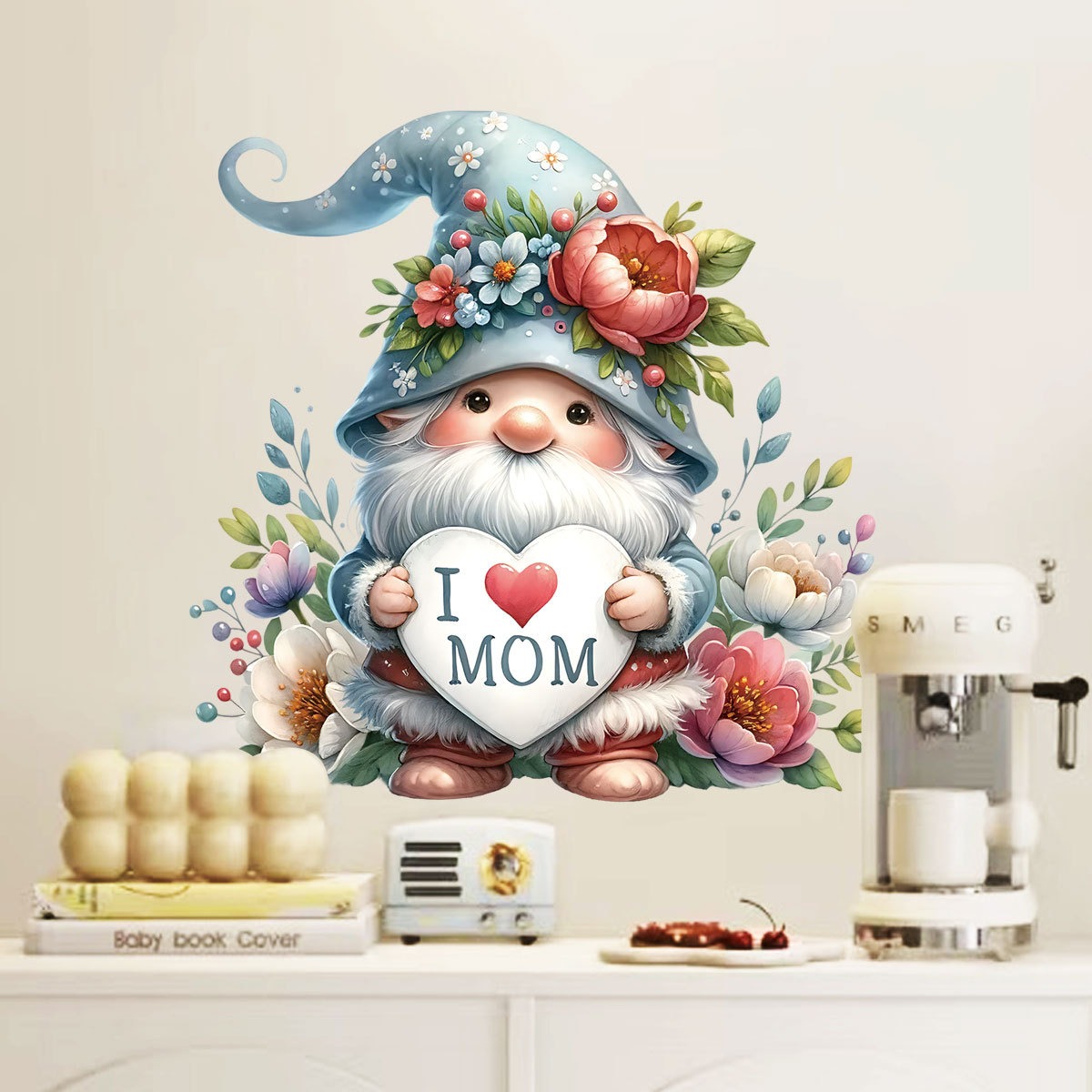 어머니의 날 벽 스티커 귀여운 그놈 사랑 풍선 데칼 홈 - Art Craft Mother'S Day 리뷰 및 가격