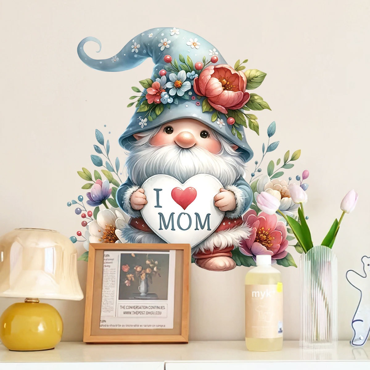 어머니의 날 벽 스티커 귀여운 그놈 사랑 풍선 데칼 홈 - Art Craft Mother'S Day 리뷰 및 가격