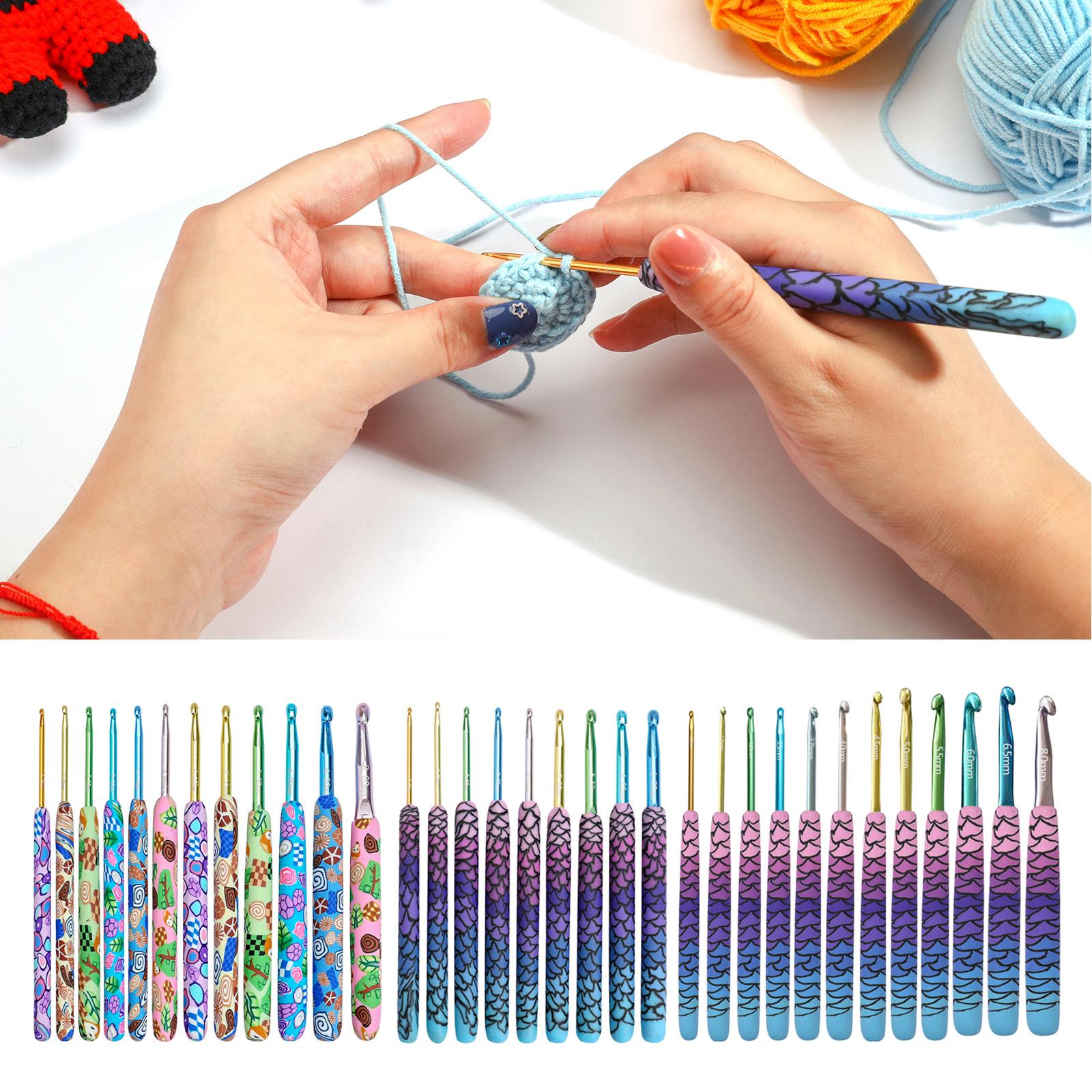 후크 세트, 인체공학적 후크, 실, 소프트 핸들, 초보 - Crochet Hook Set 리뷰 및 가격