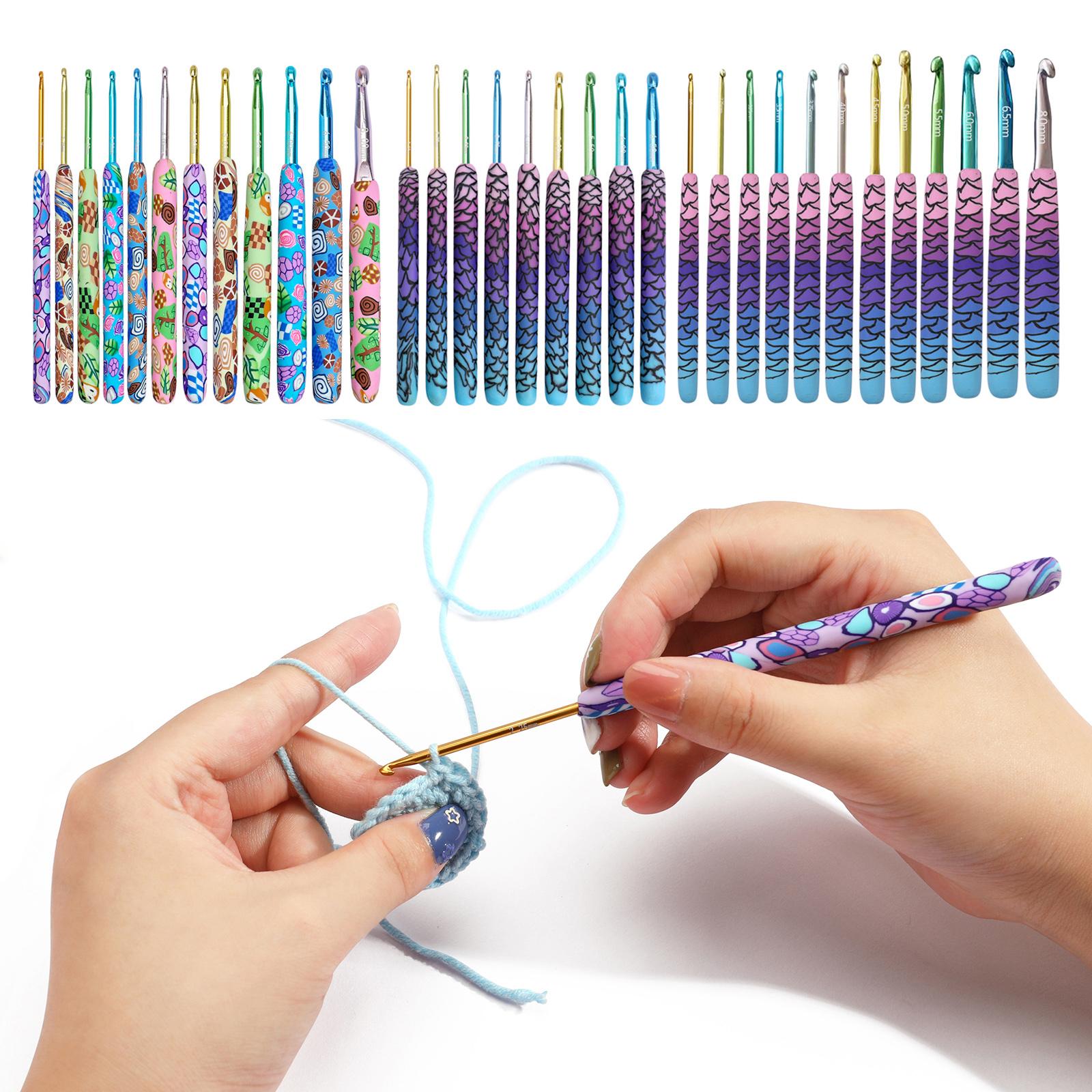 후크 세트, 인체공학적 후크, 실, 소프트 핸들, 초보 - Crochet Hook Set 리뷰 및 가격