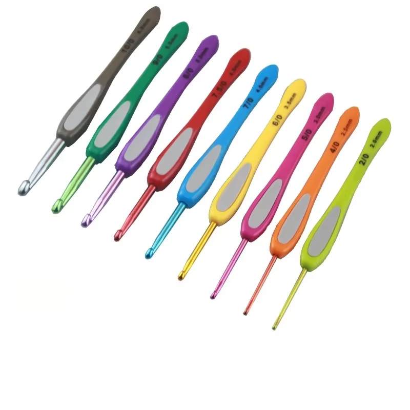 1. 부드러운 그립감의 크로셰 바늘 세트, 9가지 사이 - Crochet Hook Set 리뷰 및 가격