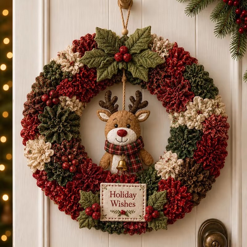 3D 크리스마스 패브릭 펀치 아트 키트, 바느질 없이  - Art Craft For Christmas 리뷰 및 가격