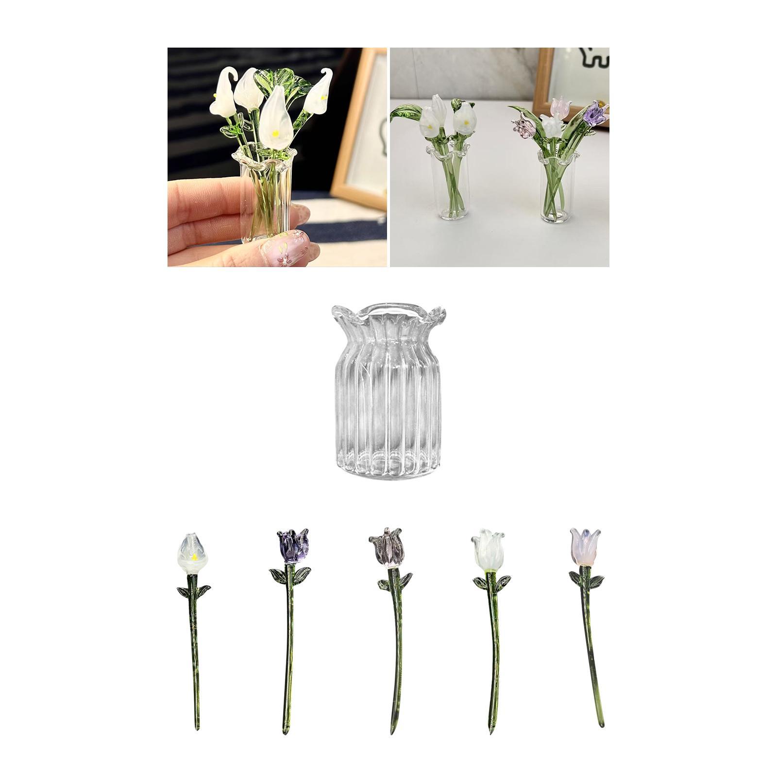유리 꽃 장식품 어머니날 선물 수집용 예술 공예품 꽃  - Art Craft Mother'S Day 리뷰 및 가격