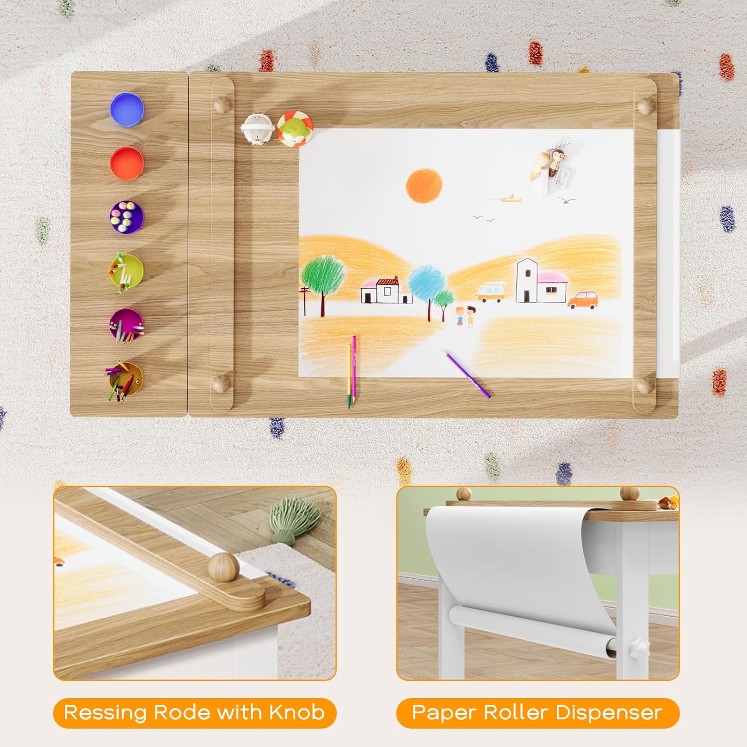 어린이 미술 테이블 및 의자 세트, 유아용 공예 테이블 - Art Craft Toddlers 리뷰 및 가격