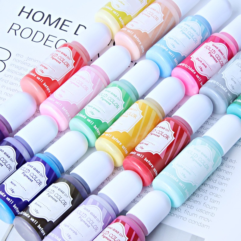 에폭시 레진용 18가지 다채로운 액상 색소 도매, 고농 - Resin Pigment Powder 리뷰 및 가격