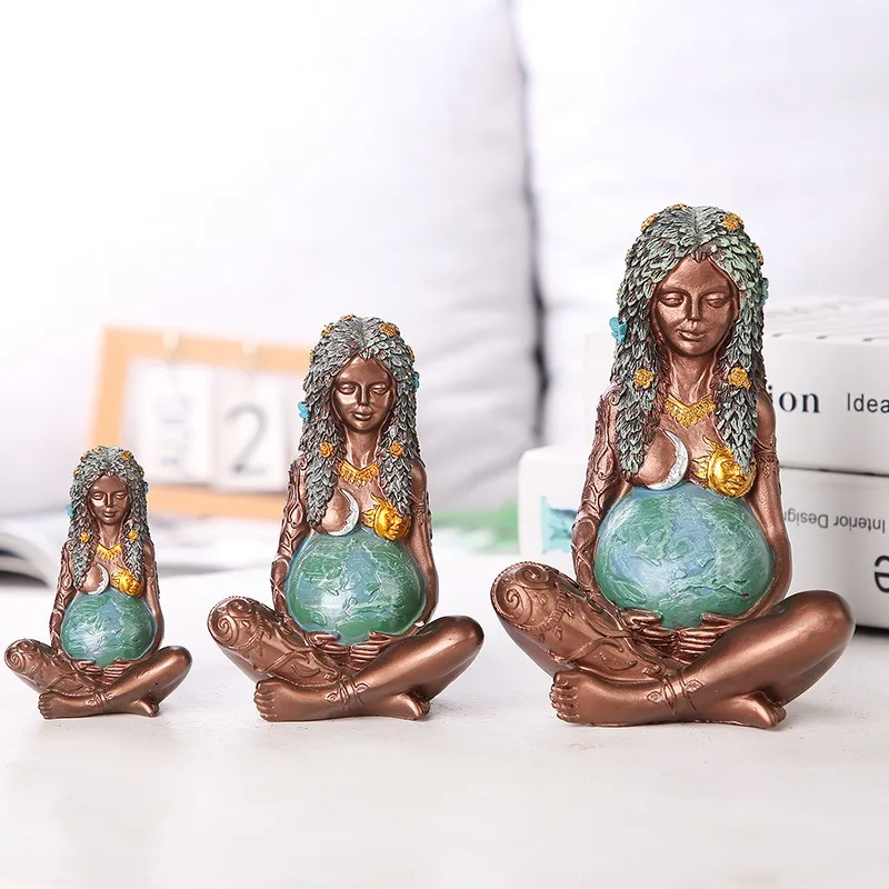 1PC 어머니의 날 지구 어머니 동상 수지 공예 가이아 - Art Craft Mother'S Day 리뷰 및 가격