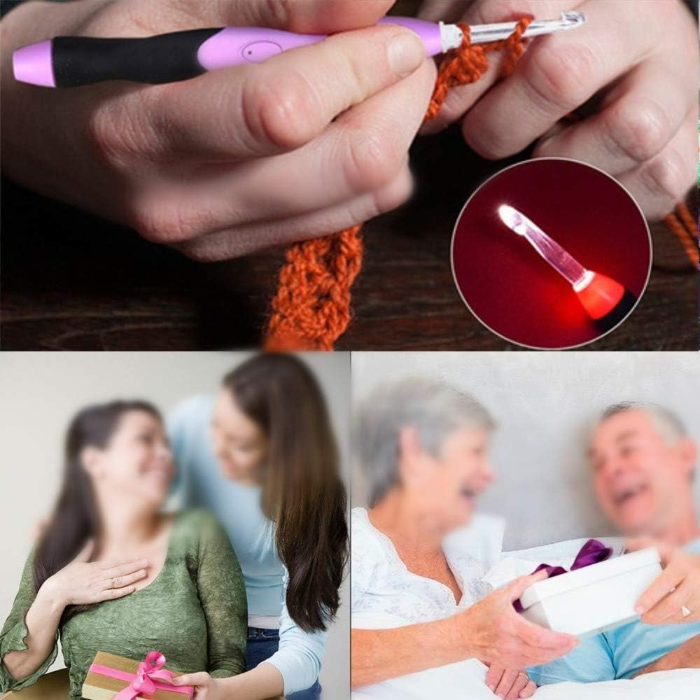 고품질 휴대용 9-in-1 발광 LED 바늘 USB 뜨 - Crochet Hook Set 리뷰 및 가격