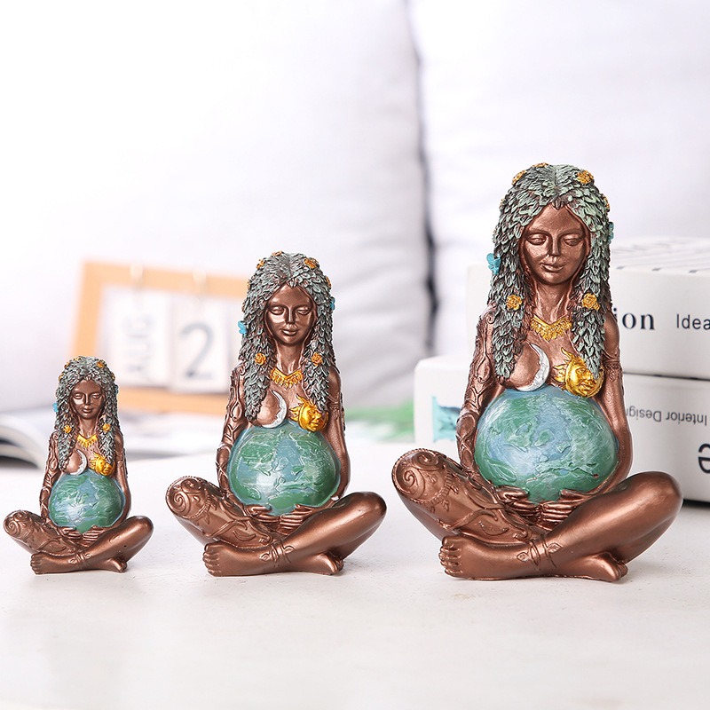 1PC 어머니의 날 지구 어머니 동상 수지 공예 가이아 - Art Craft Mother'S Day 리뷰 및 가격