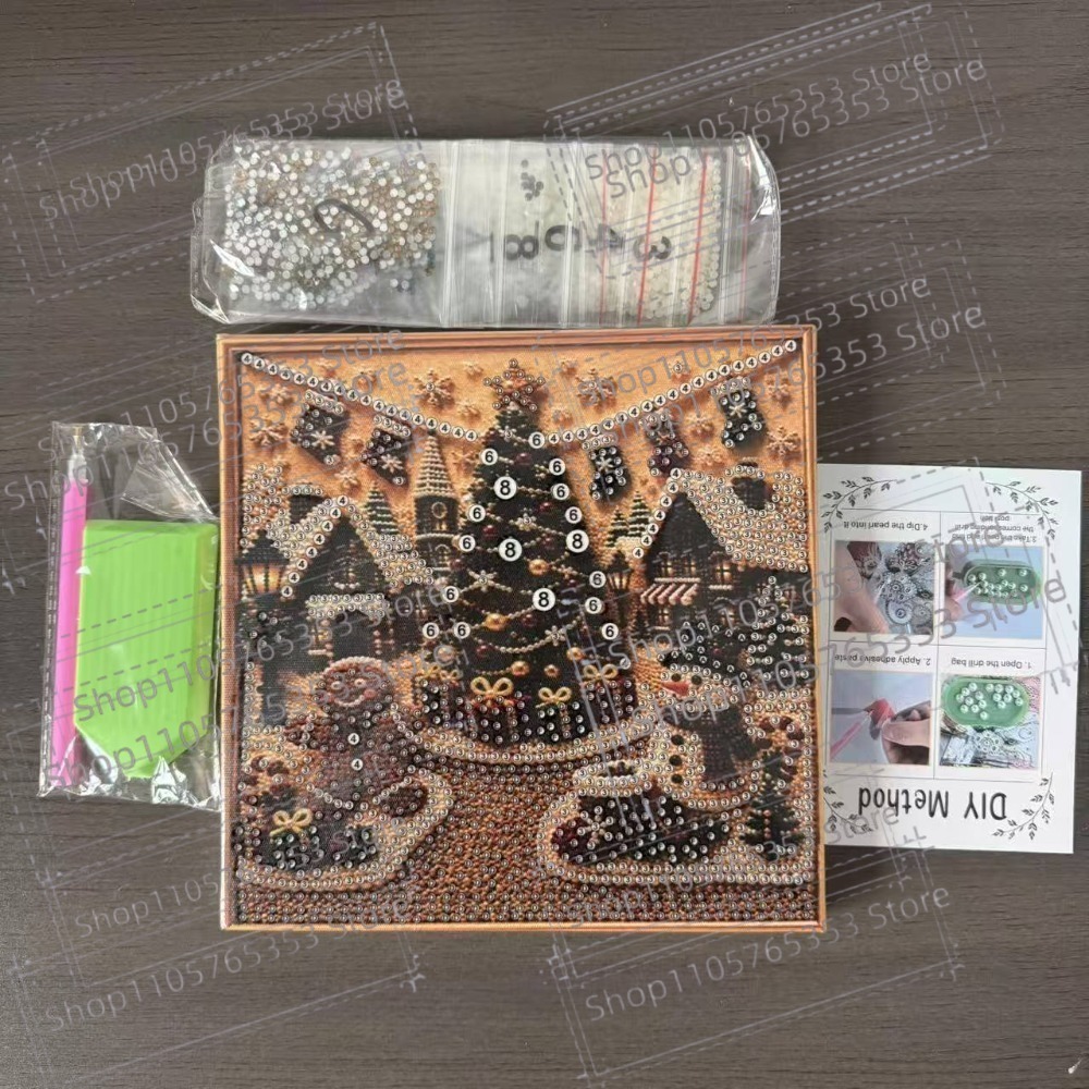 새로운 크리스마스 펄 다이아몬드 페인팅 아트 키트, D - Art Craft For Christmas 리뷰 및 가격