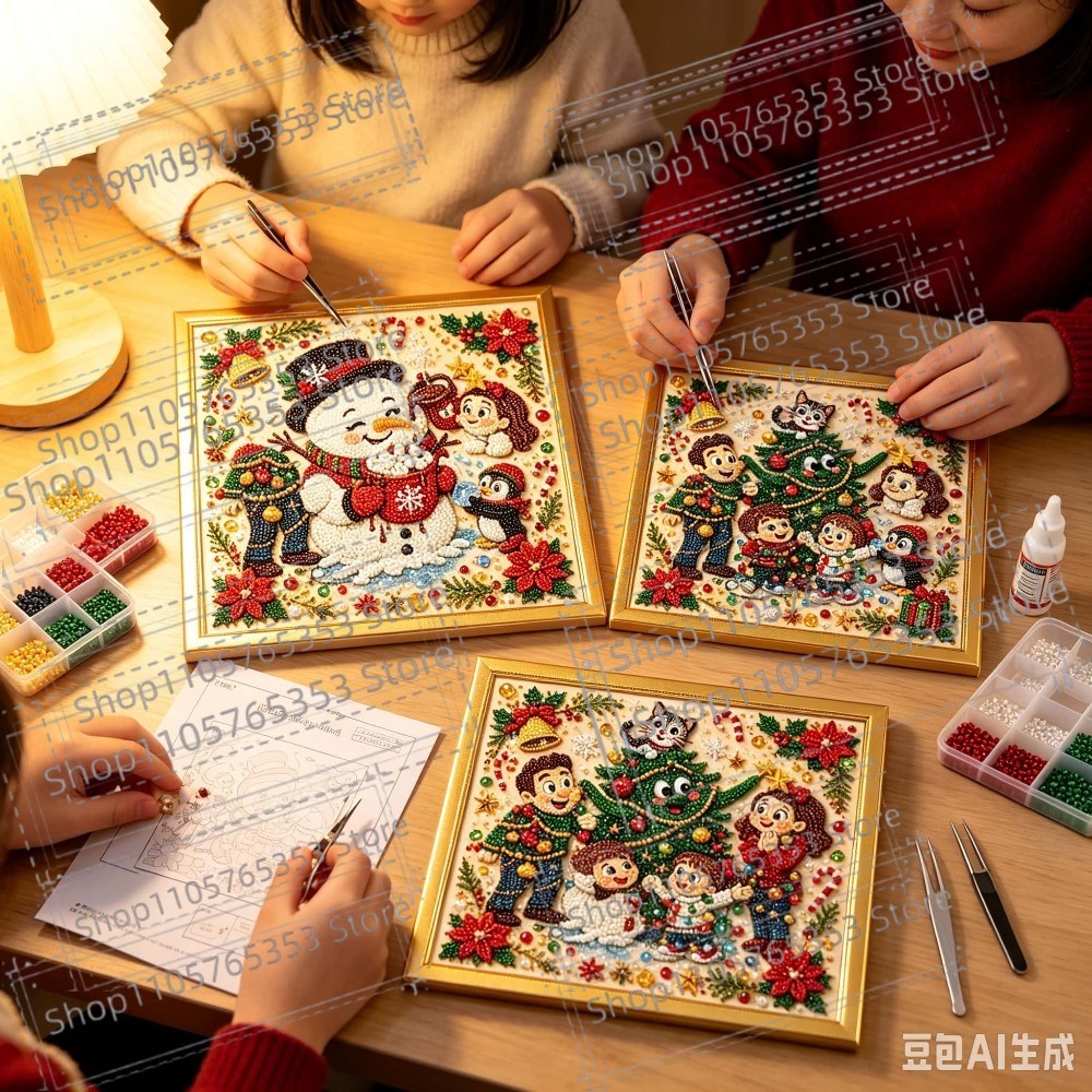 새로운 크리스마스 펄 다이아몬드 페인팅 아트 키트, D - Art Craft For Christmas 리뷰 및 가격