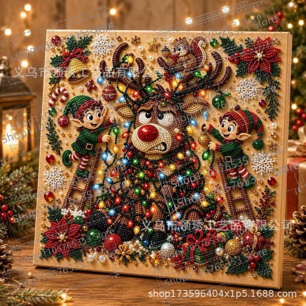 새로운 크리스마스 펄 다이아몬드 페인팅 아트 키트, D - Art Craft For Christmas 리뷰 및 가격