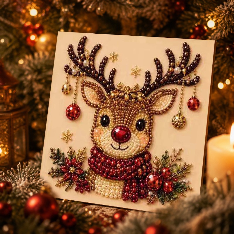 3D 크리스마스 진주 라인스톤 페인팅 키트 DIY 핸드 - Art Craft For Christmas 리뷰 및 가격