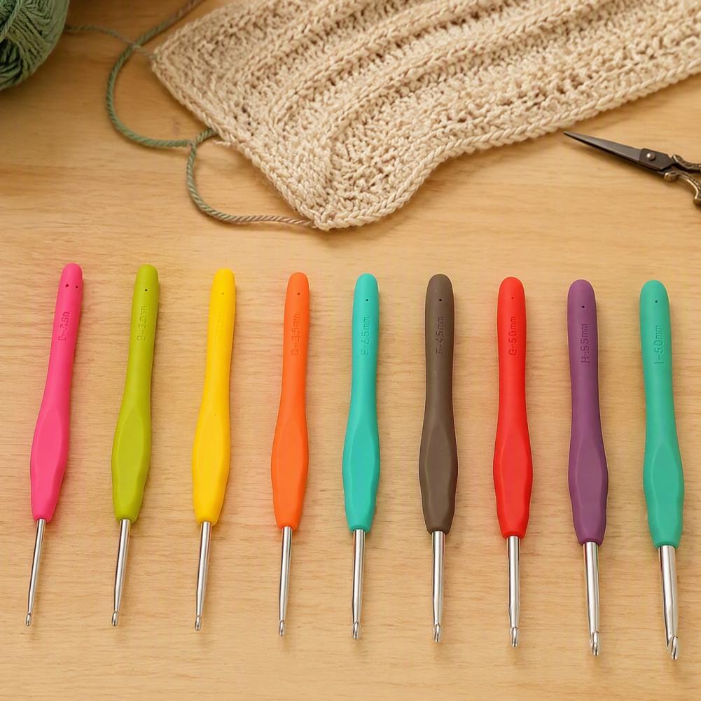 다채로운 색상의 크로셰 바늘 세트, 9개로 구성된 다양 - Crochet Hook Set 리뷰 및 가격