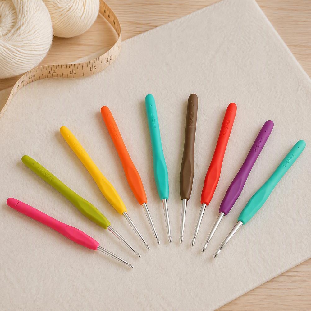다채로운 색상의 크로셰 바늘 세트, 9개로 구성된 다양 - Crochet Hook Set 리뷰 및 가격