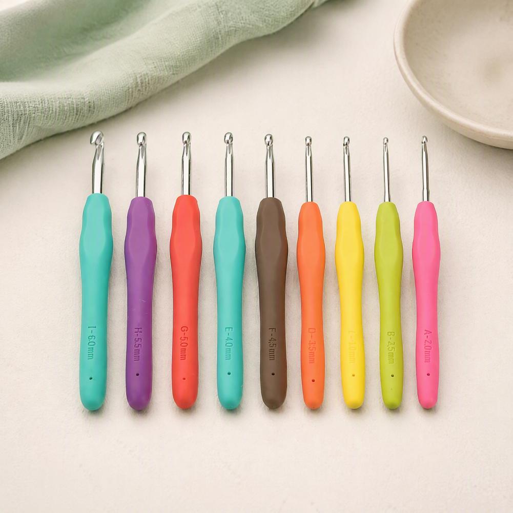 다채로운 색상의 크로셰 바늘 세트, 9개로 구성된 다양 - Crochet Hook Set 리뷰 및 가격