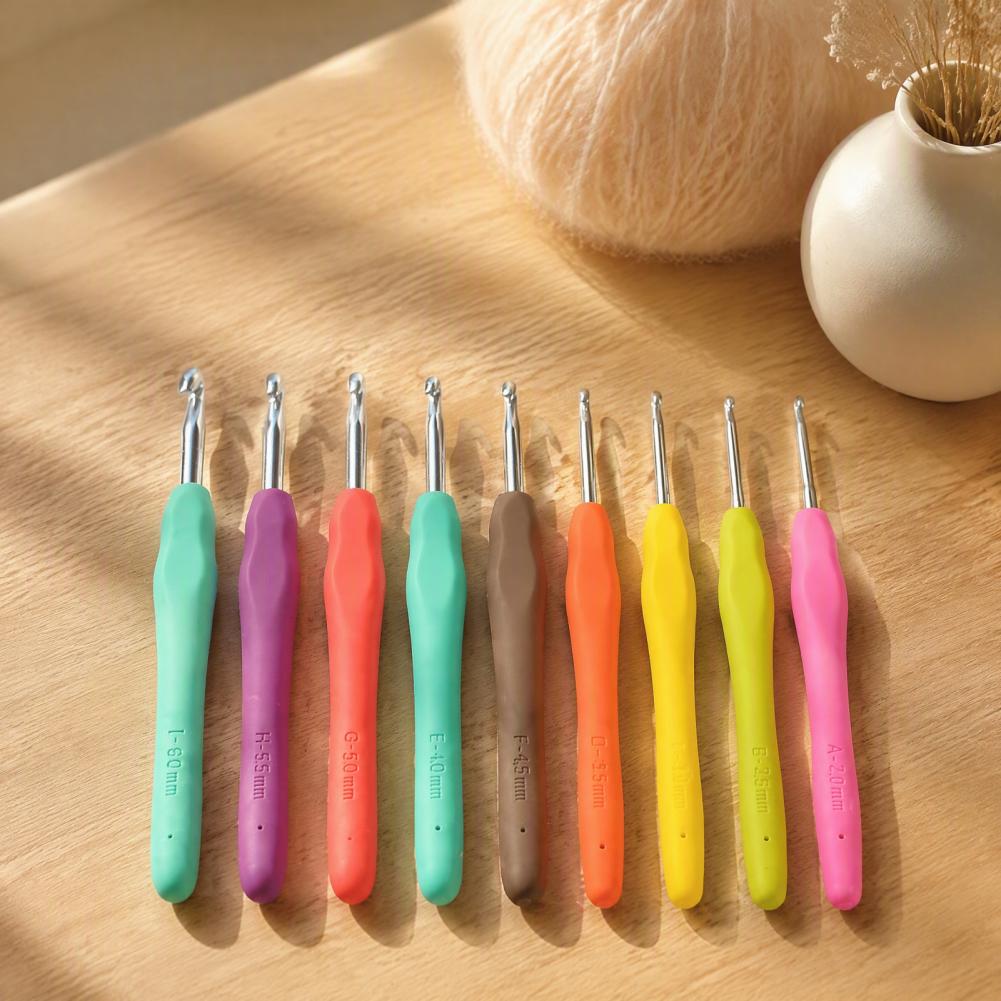 다채로운 색상의 크로셰 바늘 세트, 9개로 구성된 다양 - Crochet Hook Set 리뷰 및 가격