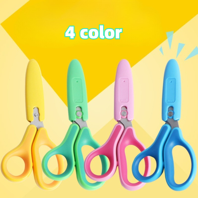 보호 커버가 있는 어린이 안전 가위, 공예 가위, 뭉툭 - Art Craft Toddlers 리뷰 및 가격
