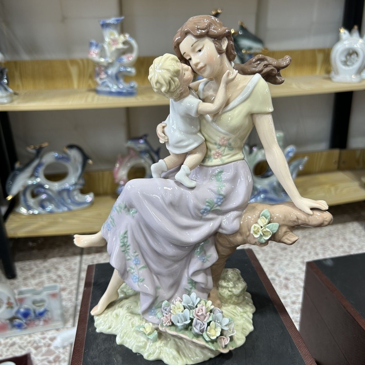 xx-유럽 어머니 아이 세라믹 조각상 장식품 어머니의  - Art Craft Mother'S Day 리뷰 및 가격