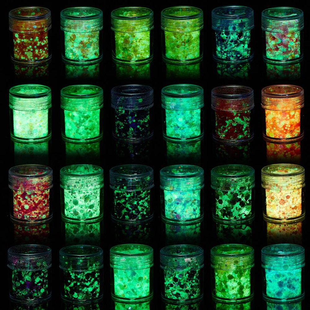 24 가지 색상 빛나는 장식 조각은 DIY 에폭시 수지 - Resin Pigment Powder 리뷰 및 가격