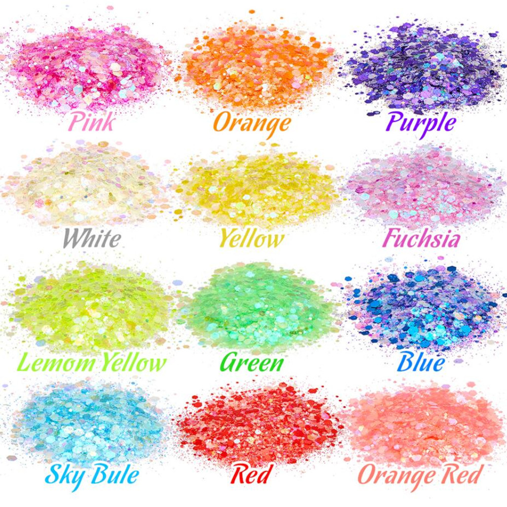 24 가지 색상 빛나는 장식 조각은 DIY 에폭시 수지 - Resin Pigment Powder 리뷰 및 가격