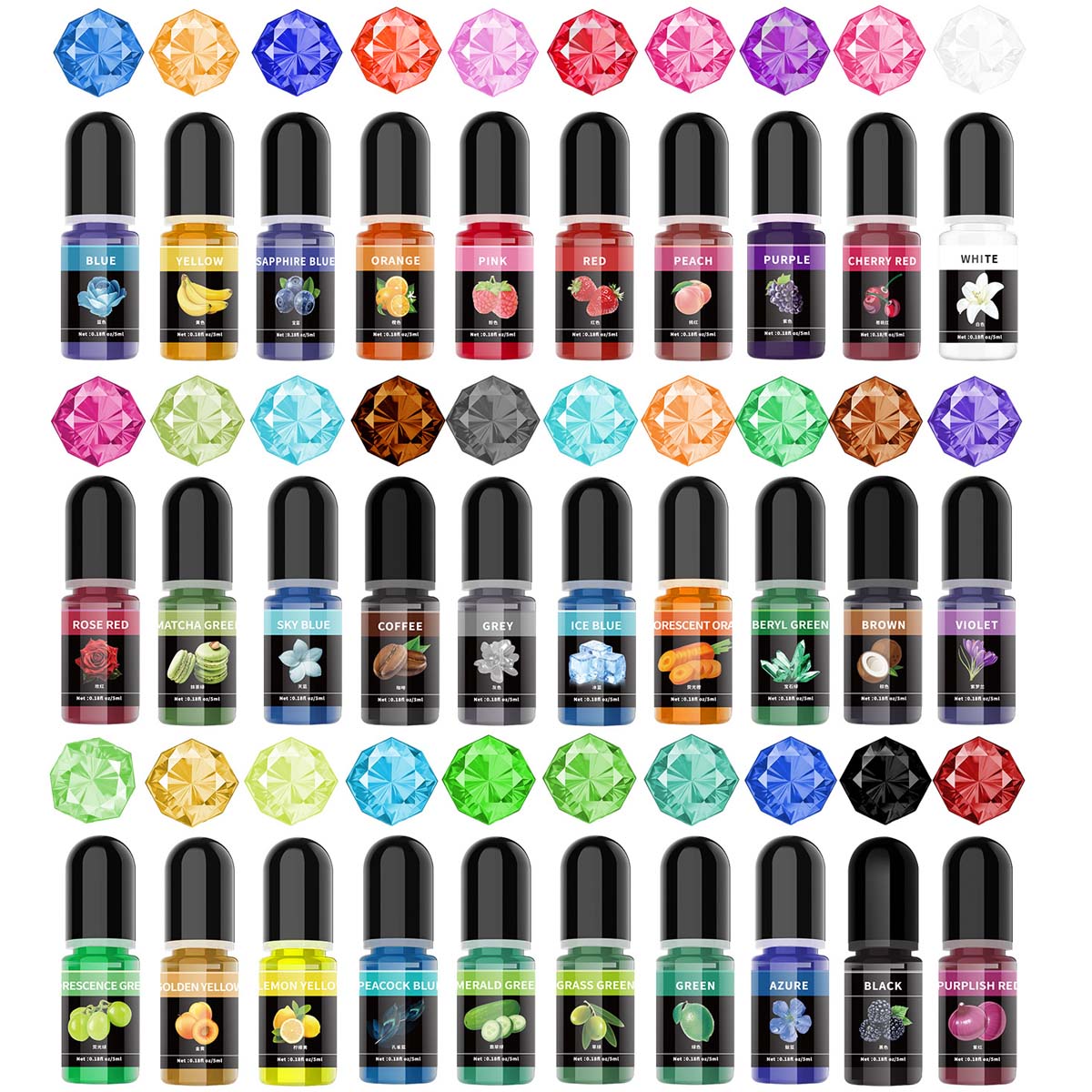 5ml/병 에폭시 수지 안료 액체 착색제 염료 UV A - Resin Pigment Powder 리뷰 및 가격