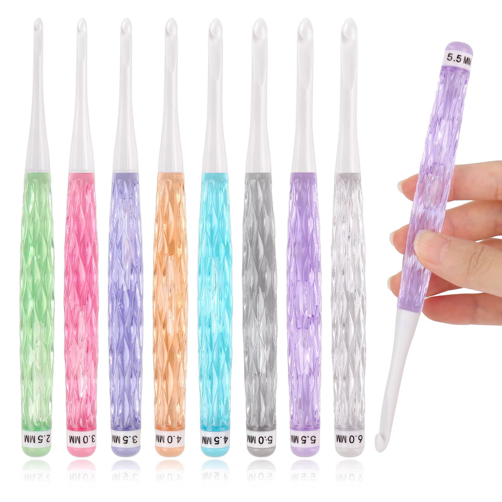 8 개/대 컬러 크로 셰 뜨개질 후크 키트 초보자를위한 - Crochet Hook Set 리뷰 및 가격