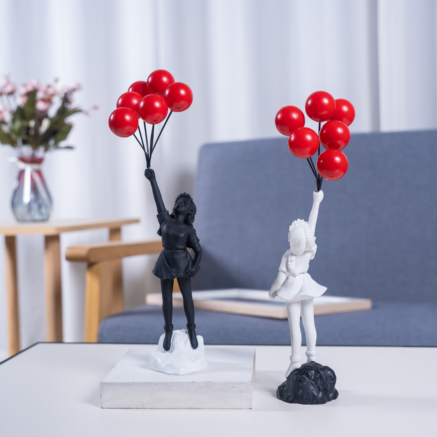 뱅크시 조각상 예술 공예품 추모 간호사 피규어 풍선 소 - Art Craft Mother'S Day 리뷰 및 가격