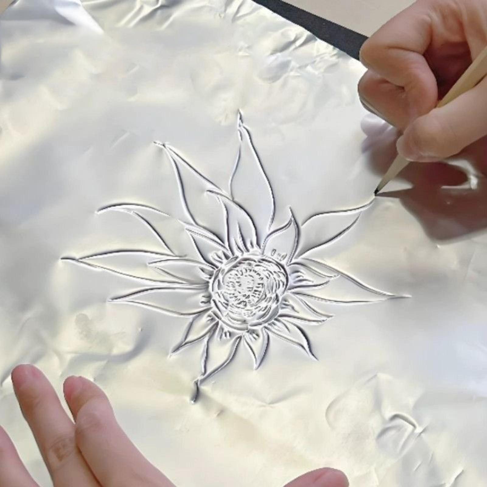 공예용 호일 종이 100 조각 반짝 이는 알루미늄 금속 - Art Craft In Paper 리뷰 및 가격